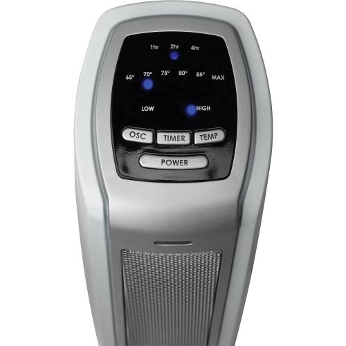 Lasko Oscillating Ceramic Tower Space Heater for Home with Overheat Protection, Timer, 22.5 Inches, Silver, 1500W, 5775