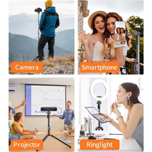 XXZU 74 Magnetic Phone Tripod with Phone Clip for Magsafe, Camera Tripod