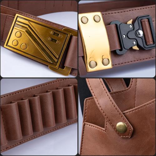 Luke Belt Han Solo Belt Vader Belt Holster with Pouches for SW Cosplay Accessories