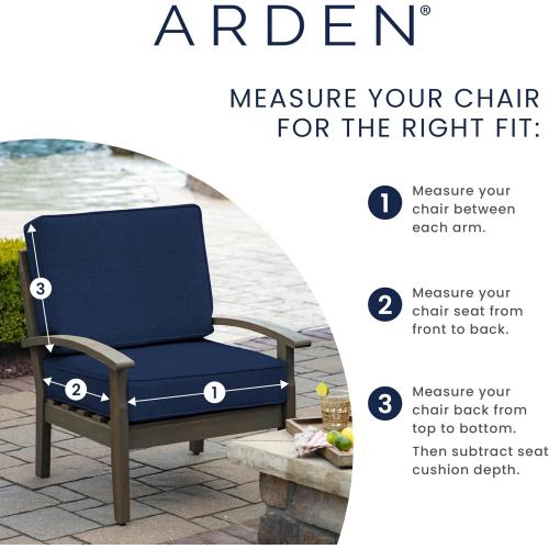 Arden 19 x 19 Luxury Foam Outdoor Double Welted Dining Seat Cushion, Made with PROFOAM, Performance Fabric, Rain-Proof, Fade Resistant, Heathered Taupe Woven Solid