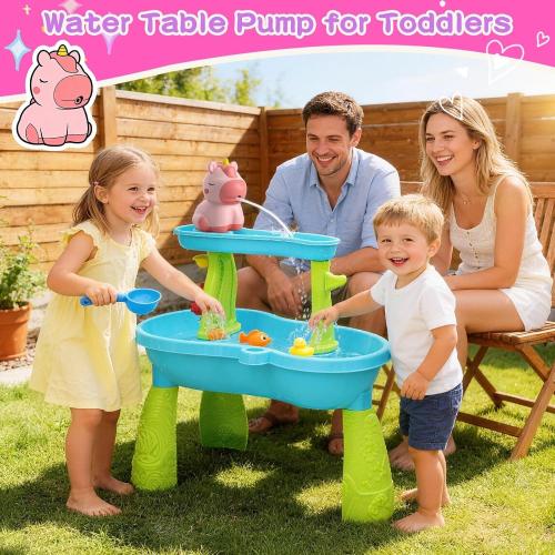 weirtoya Water Table Pump for Toddlers, Unicorn Toys Battery Powered Pump for Water Table Cordless Work Splash Toys Kids Toddler Summer Outddor Toys ‼️used‼️