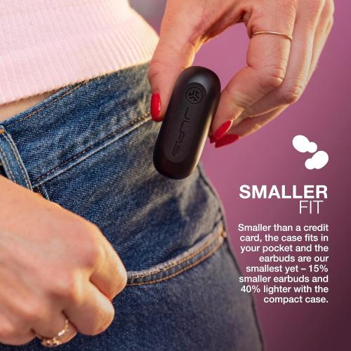 JLab Go Air Pop True Wireless Bluetooth Earbuds   Charging Case, Black, Dual Connect, IPX4 Sweat Resistance, Bluetooth 5.1 Connection, 3 EQ Sound Settings Signature, Balanced, Bass Boost
