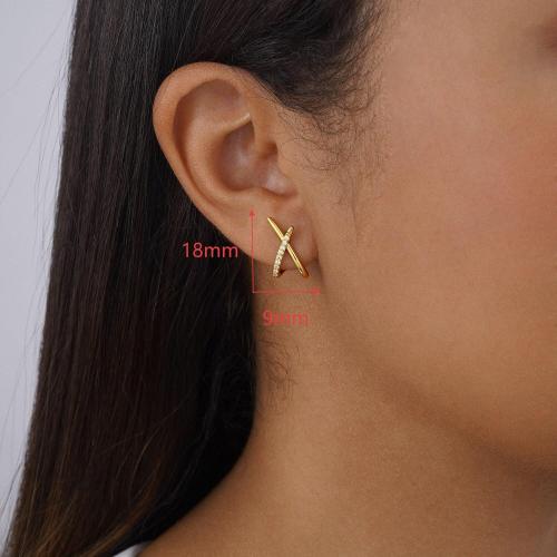 Gold/Silver Earrings for Women Trendy,14K Real Gold Plated Stud Earrings Dainty CZ Hypoallergenic Small Hoop Earrings for Women Gifts