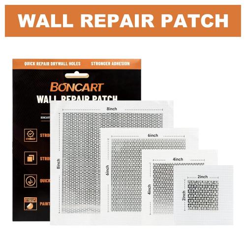 Set of 11 Drywall Repair Kit,Drywall Patch Repair Kit,2/4/6/8inch Self Adhesive Repair Patch,Quick Repair Drywall Large Holes