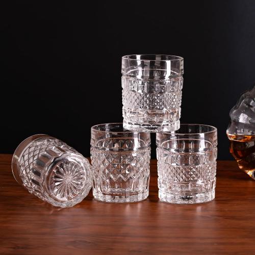 Whiskey Glasses Set of 4 with Luxury Box, 10oz Old Fashioned Whiskey Glasses Gift for Cocktails Rum Cognac Bourbon Liquor Rocks Glasses Men Gift(Mixed)