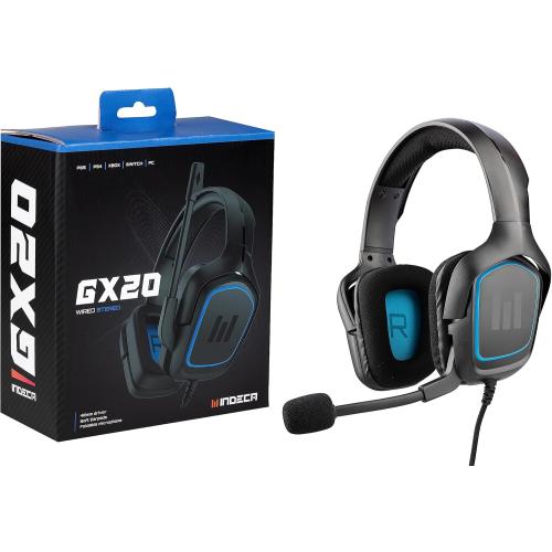 GX20 Gaming Headphones Compatible with PS5, PS4, Xbox, Switch, PC and Mac | Ergonomic Gaming Headset with Stereo Sound and Mic | 1.5m Cable with 3.5mm Mini Jack Input