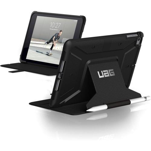 UAG Folio iPad mini (5th Gen, 2019) Case Metropolis Feather-Light Rugged [Black] Military Drop Tested iPad Cover with Apple Pencil Holder