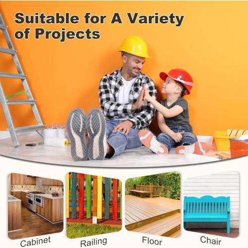 Black and Yellow Paint-Sprayer-700W HVLP Spray Gun, Easy to Clean, with 4 Copper Nozzles & 3 Spray Patterns,Ideal Paint Sprayer for Furniture, Cabinets, Fences, Decks, Walls, DIY Projects, etc. PB009-Y