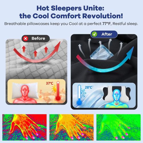 Cervical Neck Pillow for Pain Relief,Cervical Pillow with Memory Foam Ergonomic Pillows with Dual Heights for Back, Stomach and Side Sleepers Kids' Floor Pillows Cushions (Black, Standard 26×15)