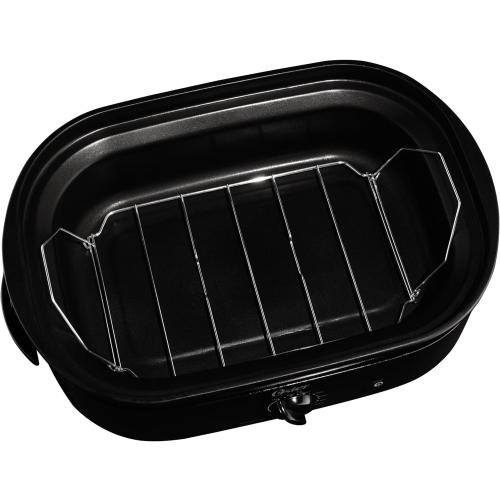 Oster CKSTRS18-BSB-W 18-Quart Roaster Oven with Self-Basting Lid, Black
