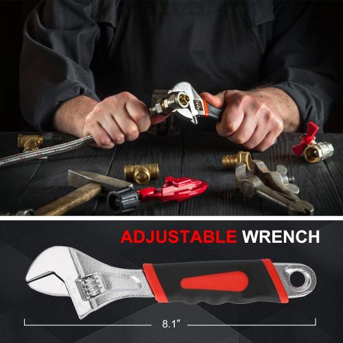 Tool Box, Basic Repair Hand Tools Kit with Portable Storage Box for Mechanic Home Office Use