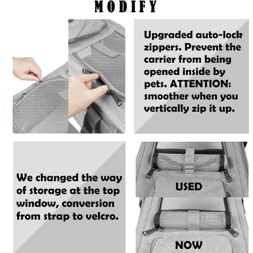 GAPZER Pet Carrier for Large Cats, Soft-Sided Cat Carrier for Medium Big Cats and Puppy up to 20lbs, Washable Dog Carrier Privacy Protection for Home Outdoor Travel