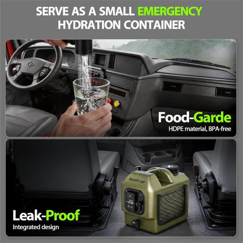 Portable Shower for Camping Leak-Proof Electric Cordless Power Camp Shower Pressure Washer with Water Tank 5 Gallon Outdoor for Garden Pet, Max 8 Hours Working & Installation-Free