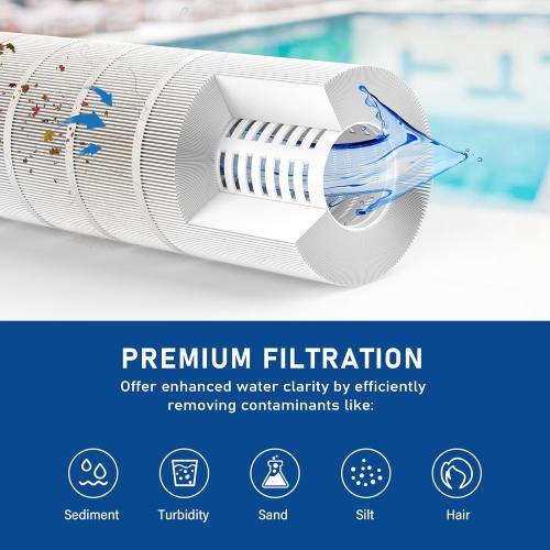 CS250 Pool Filter Cartridge, Compatible with Jandy CS250, Pleatco PJANCS250, Filbur FC-0824, Aladdin 29913, Baleen AK-7013, Darlly 82501,  SD-01073, Pure N Clean PC-0824, 1 Pack