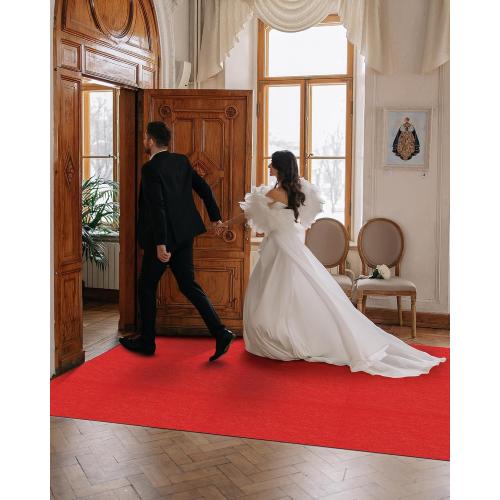450GSM Extra Thick Red Carpet Runner for Party & Events, 3ft x 10ft Heavy Duty Non-Slip TPR Rubber Backing, Aisle Runway Rug forProm, Wedding Ceremony Decorations, Hollywood Oscars for Awards