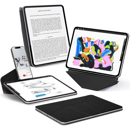 MOFT Dynamic Folio Case for iPad Pro 11- inch (M5 2025 / M4 2024), Slim Magnetic Stand Case with 20  Viewing Angles, Auto Wake/Sleep, Ultra Thin, Jet Black