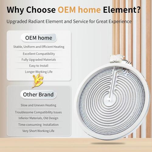 UPGRADED WB30T10130 12 Dual Haliant Surface Element Replacement for GE Stove, AP4344395 12/9 Dual Radiant Surface Element, PS2321564 12 inch Burner Replace AH2321564 1474216