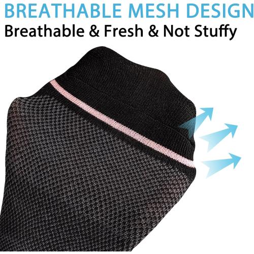 shnn Womens Ankle Socks Lightweight Breathable Casual Low Cut Socks for Women With Heel Tab