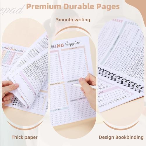 ADHD Cleaning Planner for Adults – Undated Daily, Weekly & Monthly Cleaning Schedule & Checklist – Household Chores Organizer Notebook for Home Management, Routine Tracking Family Cleaning Tasks