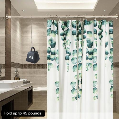 Artiwell Heavy Duty Shower Rod, Adjustable Shower Curtain Rod, Expandable 47-84 Inch, Permanent Mount Shower Rod, Never Rust Stainless Steel For Window Curtain and Closet, Brushed Nickel
