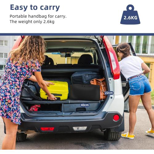 Projector Screen Outdoor, Vamvo Projector Screen with Stand Portable 120 Foldable ProjectorScreen, 10 Feet Indoor Movie-Screen with Carrying Bag for Home Theater Backyard Movie Night