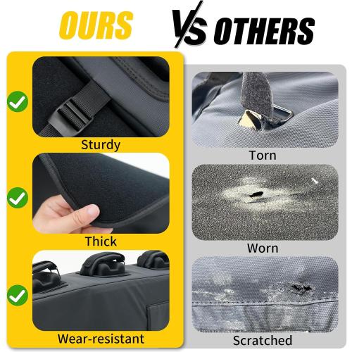 Tailgate Bike Pad Compatible with Ford F150 55'' Truck Tailgate Cover Hold Up to Five Bicycles with 2 Tool Pockets Non-Slip Waterproof Protection Transport Pad for F-150 Accessories
