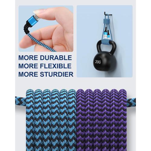 USB Type C Cable 10ft for iPhone 17/16/15 Charging Cable, 2Pack Extra Long Braided USB C to USB A Cord for iPhone 17 Pro Max,17,17 Air,17e,16,16e,16Pro Max,15,15 Pro,15 Plus-Car CarPlay Power Cord