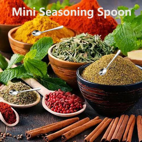 3 Spoons ONLY.   Tiny Stainless Steel Spoons for Spices Jars, Mini Size 2.87, Cute Small Stainless Steel Condiment Spoons for Spices, Salt, Sugar, Pepper, Honey (4 PCS, 2.87, Silver)