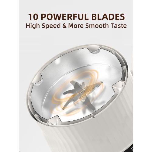 Nut Milk Maker Machine 20oz – Upgraded 10-Blade Almond, Soy & Oat Milk Maker, Plant-Based Dairy-Free Beverage Maker with Auto-Clean, Timer, Keep Warm, Boil & Cold Drink Functions – White