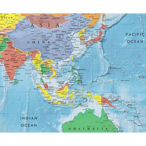 24x36 World Classic Premier Wall Map Poster (Laminated)
