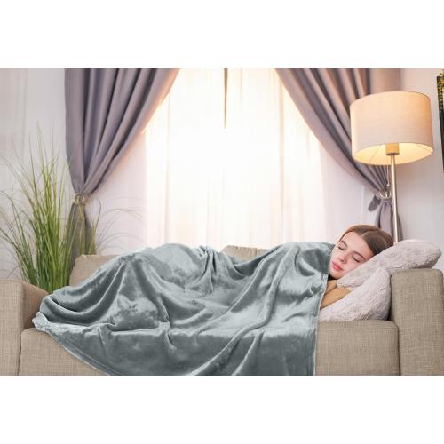 Ash Grey 300GSM Luxury Anti-Static Fuzzy Soft Microfiber Bed Kind size