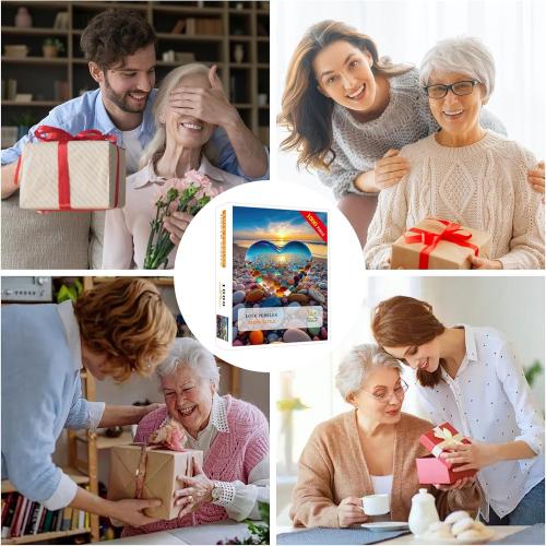 Jigsaw Puzzles for Adults 1000 Pieces, Love Pebbles Beach Puzzle, Impossible Difficult Hard Fun 1000 Piece Jigsaw Puzzles for Adults