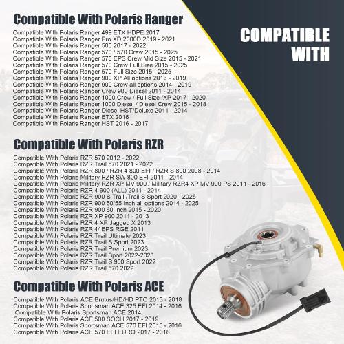 1337046 Front Differential Compatible with Polaris Ranger, RZR ACE 500 570 800 900 1000 2013  Replace # 1333750 1333104 1334309 ‼️has oil on it with mild scratches ‼️
