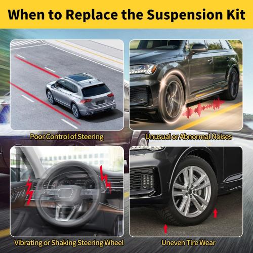Front Lower Control Arm Compatible with Ford F-150 RWD 1997-2004 F-250 1997-1999 Lincoln RWD Models 1999-2002 K620055 K620056