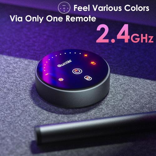 Quntis RGB Pro  Monitor Light Bar with Remote, 15 Modes Gaming Backlight, 4 Colors & Brightness Dimmable Fronlight, 20 Ra95 Eye-Care USB Reading Monitor Lamp, No Glare, Upgraded Clip for All Monitor