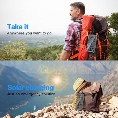 Color Black and Pink Djkk Power-Bank-Solar-Charger-Wireless Charger, 33800mAh Portable Charger 20W Fast Charging External Battery for All Mobile Devices,Three Inputs Solar Portable Charger with Dual Flashlights