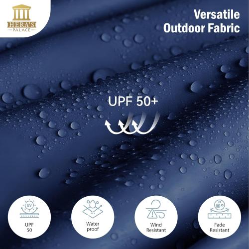 HERA'S PALACE 13 ft Rectangle Patio Umbrellas, Large Outdoor Umbrella with Crank, Powerful UV Protective, Table Umbrella Outdoor Patio for Backyard, Pool, Garden, Deck