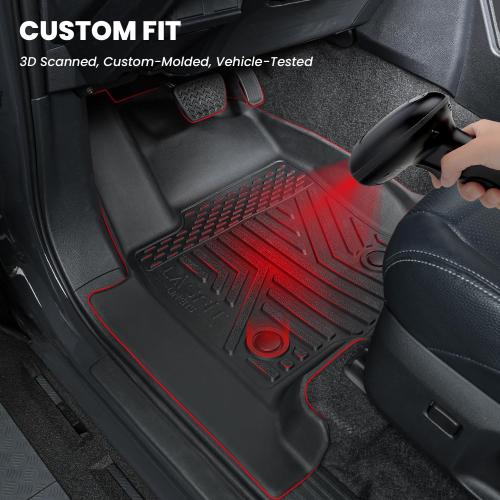 LASFIT Floor Mats for Toyota 4Runner 2025 2026 5 Seats(Not fit Hybrid) with Trunk mat&backrest mat, All Weather TPE Custom Fit Floor Liner for 4 Runner SR5/TRD/Limited 6th gen Front&Rear Car Mats