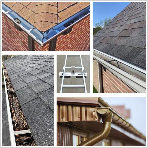 Premium Aluminum Gutter Guard for Ladders - Universal Ladder Stabilizer & Roof Protector - Prevents Gutter Damage & Enhances Safety - Fits Ladders Up to 18.9 Inches Wide