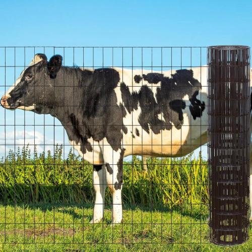 Garden Fence 48in x 100ft, 2 x 3 Inch 16GA, Chicken Wire Mesh Garden Border Fencing Roll Vinyl Coating Metal Wire Mesh Hardware Cloth for Yard Vegetable Plant Protection Poultry Netting