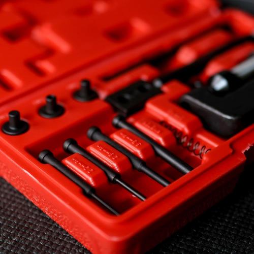 ABN Chain Breaker Tool Kit with Storage Case - 13 Piece Rivet and Roller Chain Link Removal Tool for 35 to 630 Motorcycle, Bike, ATV Chains