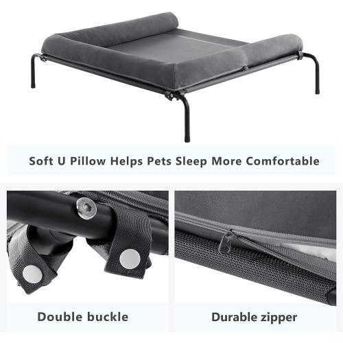 WESTERN HOME Cooling Elevated Dog Bed for Large Dogs,Outdoor Raised Dog Bed