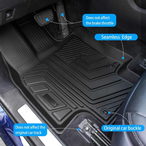 Bomely Floor Mats Compatible with 2020-2026 Toyota Highlander Cargo Liner Back Seat Cover Hybrid Fuel 2025 7 Seats Highlander Accessories (2020-2026,Floor Mats Trunk Mat with Backrest Mat)