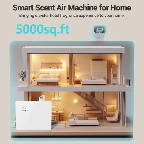 2026 1000ml Capacity HVAC Waterless Essential Oil Diffuser with Wi-Fi Control, Whole House Smart Scent Air Machine, Cold Air Tech for Whole Home, Hotel, Party