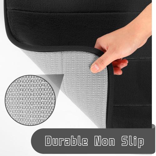 Yimobra Memory Foam Bathroom Rugs Sets 1 Piece - Super Soft Absorbent Quick Dry Bath Mat Set, Machine Washable Non Slip Floor Carpet for Tub Shower & Single Sink , blue.