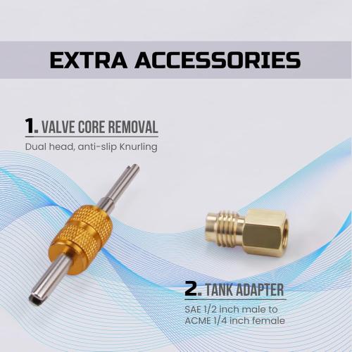 Lichamp R134a Can Tap, Automotive Self Sealing and Puncture AC Freon Can Tap 134a Adapter Fittings, TA02