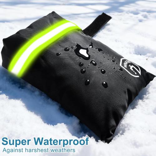 Outdoor Faucet Cover for Winter Freeze Protection,7.8 H x 6.2 W,Spigot Covers Winter Insulated,Faucet Cover Socks for Winter,Thickened AntiFrozen Waterproof Hose Bib Covers,Set of 2(Black)
