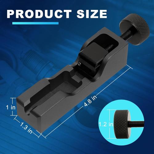 Spark Plug Gap Tool with 32 Blade Steel Feeler Gauge, Spark Plug Gapping Tool for Most 10mm 12mm 14mm 16mm Thread Spark Plugs, Black