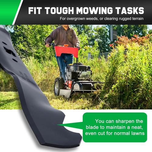 Black 21 inch Mulching Blade for Troy Bilt 942-0741A TB110 TB240 TB230 TB130 TB200 TB160 TB210 TB280ES TB320 TB115 TB220 MTD Cub Cade Craftsman 742-0741 742-0741A 942-0741 21 Deck Lawn Mower