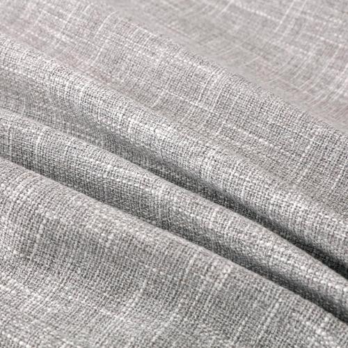 OctoRose Full Size 2 Side Zipper Upholstery Thick Linen Silver Futon Cover Sofa DayBed Mattress Slipcover Couch Protector (Linen-Silver, Full Size)
